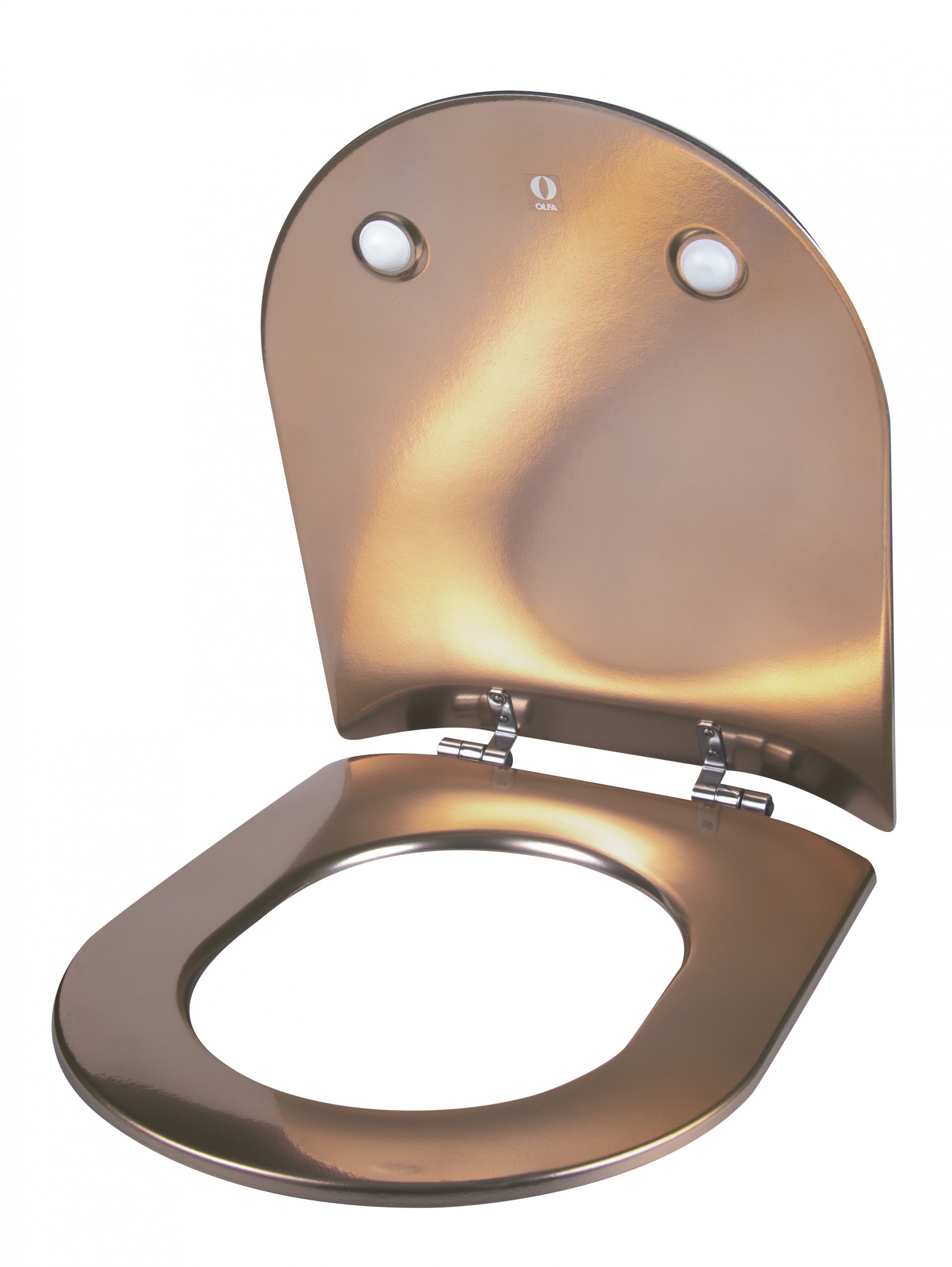 Abattant WC WOOD SLIM Reflet Cuivre - Olfa - Olfa, expert en toilettes